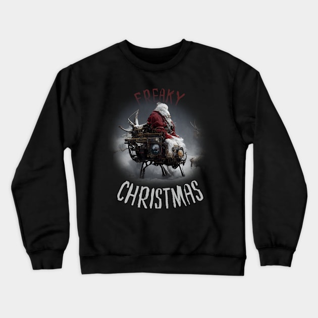 Steampunk Santa Claus, Christmas Artwork Crewneck Sweatshirt by maxdax